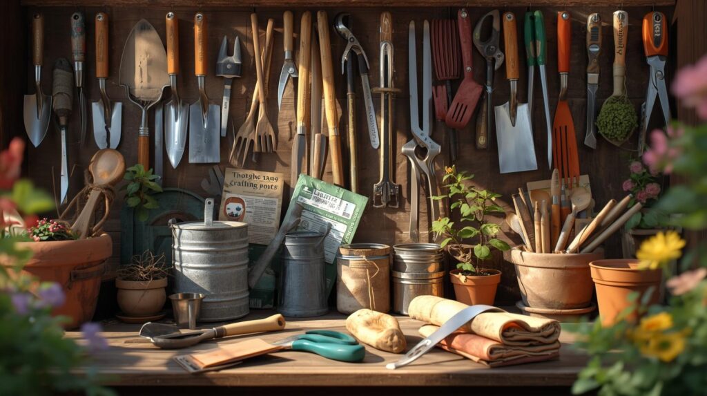 gardening tools for beginners layout